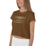 Gold Lines Crop Tee