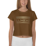 Gold Lines Crop Tee