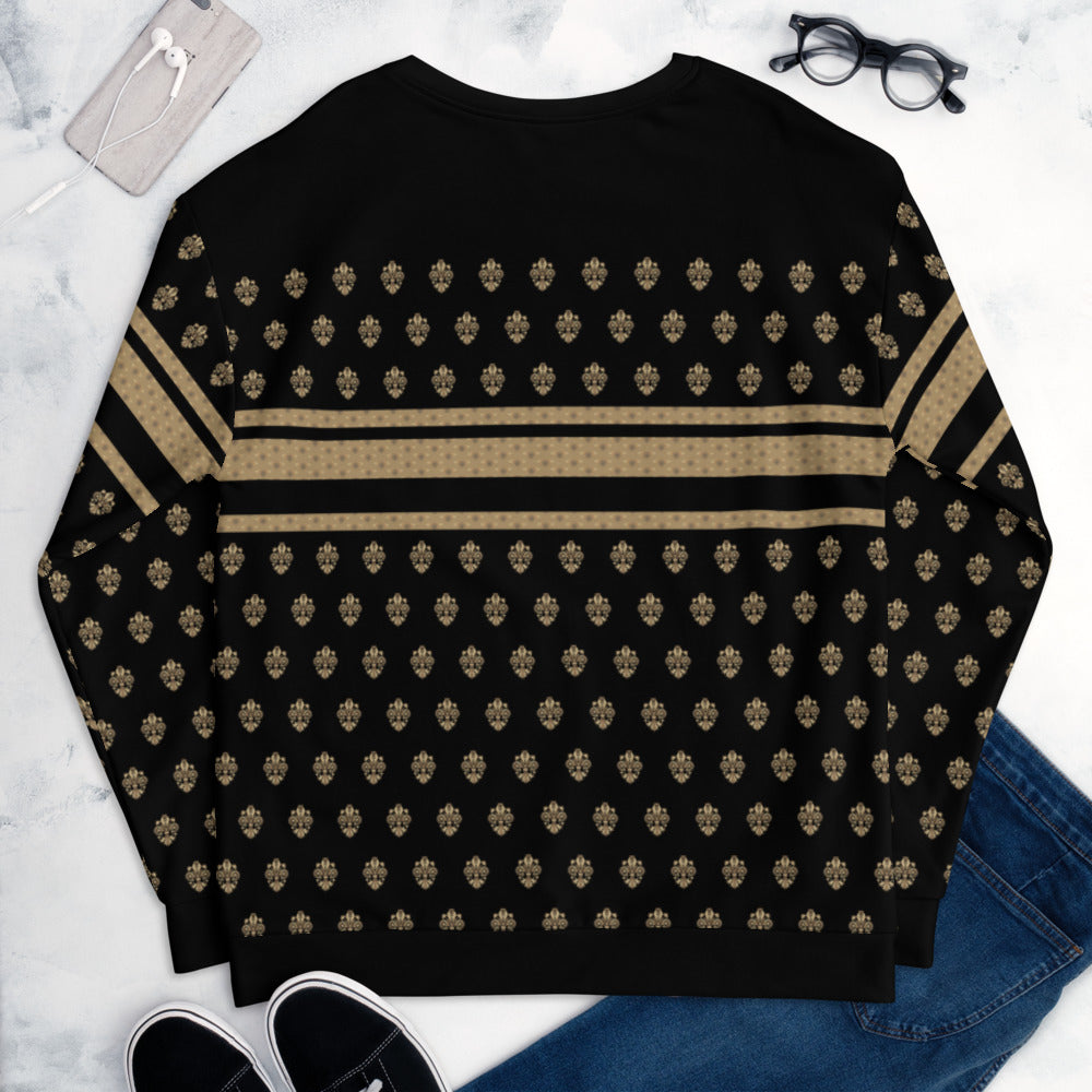 Reef De Lis Unisex Sweatshirt (Black)