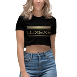 Gold Lines Women's Crop Top