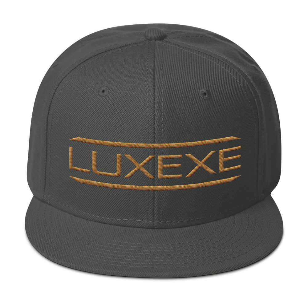 LUXEXE Gold Bar Snapback Hat