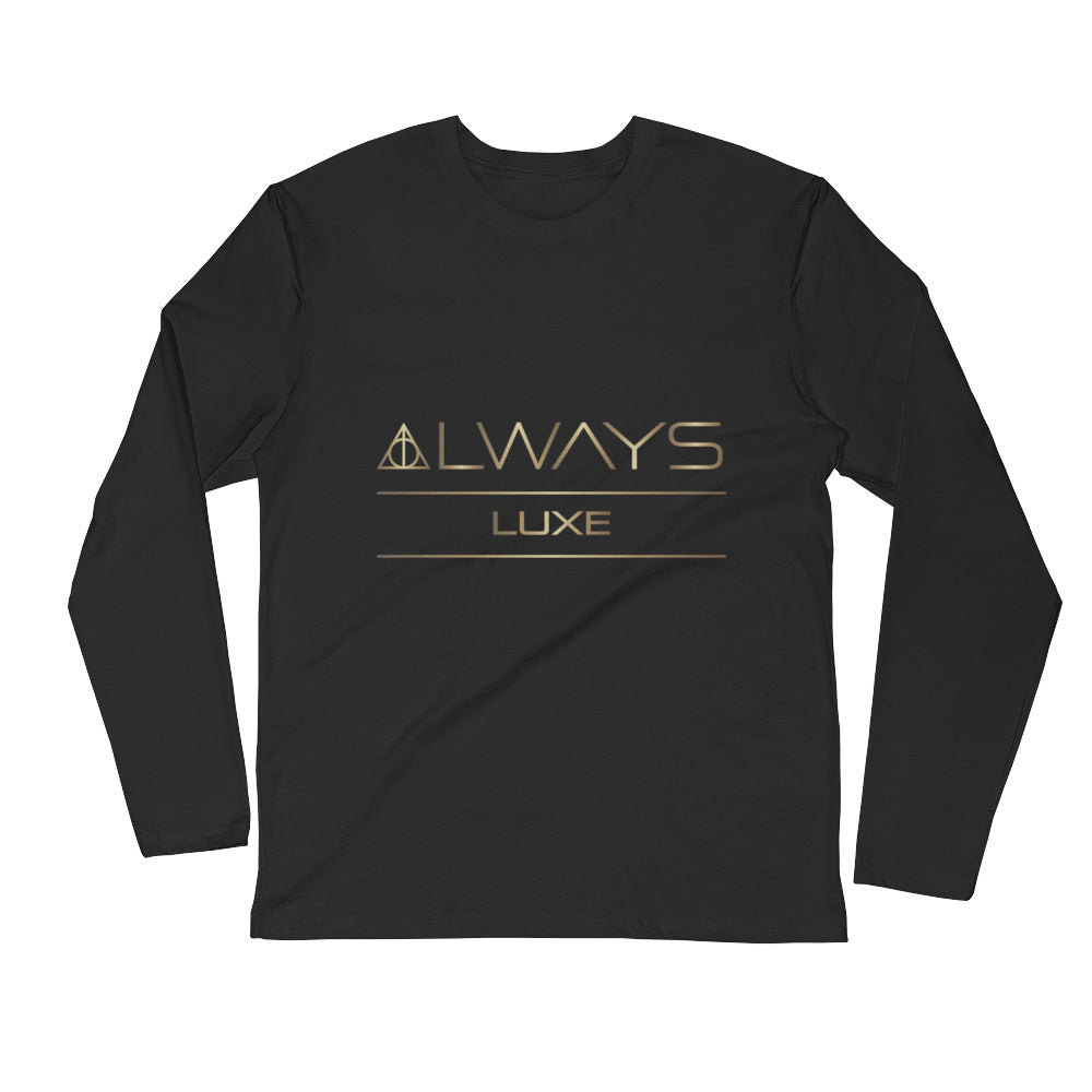 Always Luxe Long Sleeve Fitted Crew